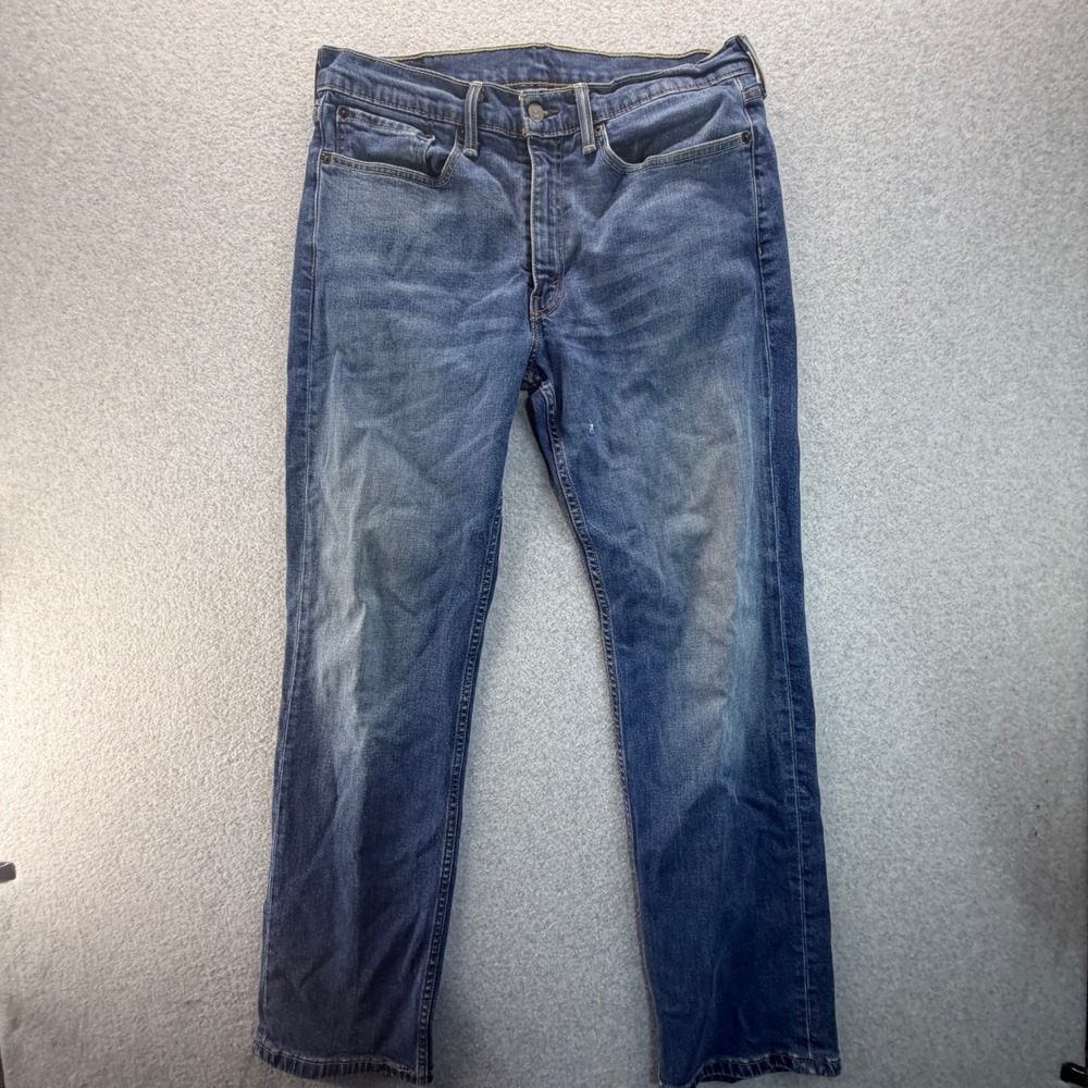 Levis 514 Mens Straight Fit Jeans Medium Wash Blue Denim 34x32 W34 L32
